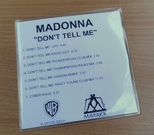 Madonna don tell me - cd, 7