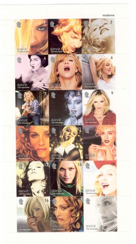 Madonna ghv2 very rare sheet - very,