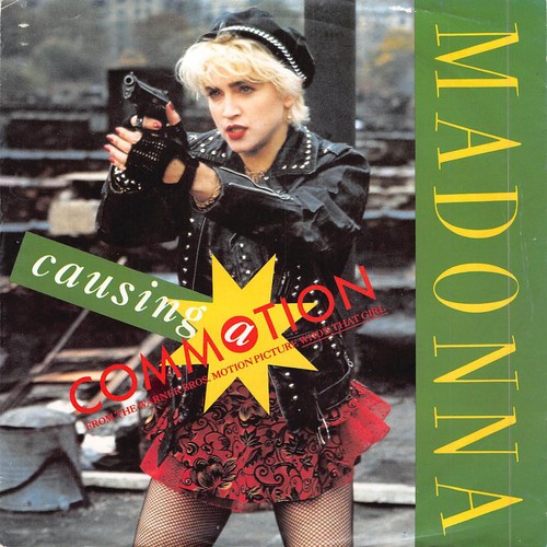 Madonna causing a commation - madonna,