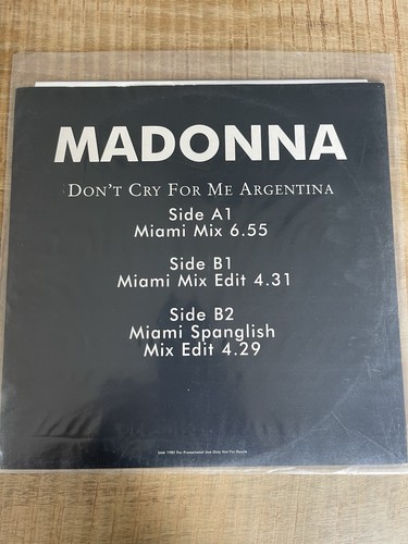 Madonna don cry for - cry,